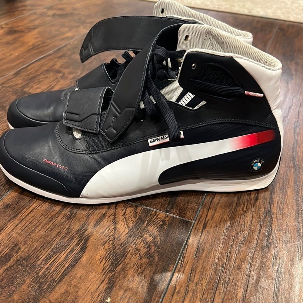 Puma BMW Motorsport evoSpeed Mid car racing sneakers size 13 EUC track day